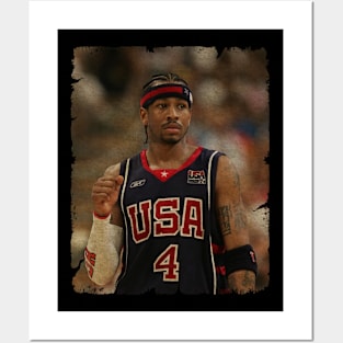 Allen Iverson on Team USA Posters and Art